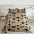 thumbnail image 3 of Feelyou Brown Sheep Skull Bedding Comforter Set for Men, Vintage Western Aztec Twin Comforter Sets, Hippie Bohemian Style Reversible Bedding Set, Breathable Home Decor, 2 Pieces, 3 of 9