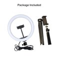 thumbnail image 3 of Graflsoa 360° Rotatable USB-Powered LED Ring Light with Adjustable Tripod, 10-Level Dimming & Color Temp for Selfies, Makeup, and Video Lighting, 3 of 6