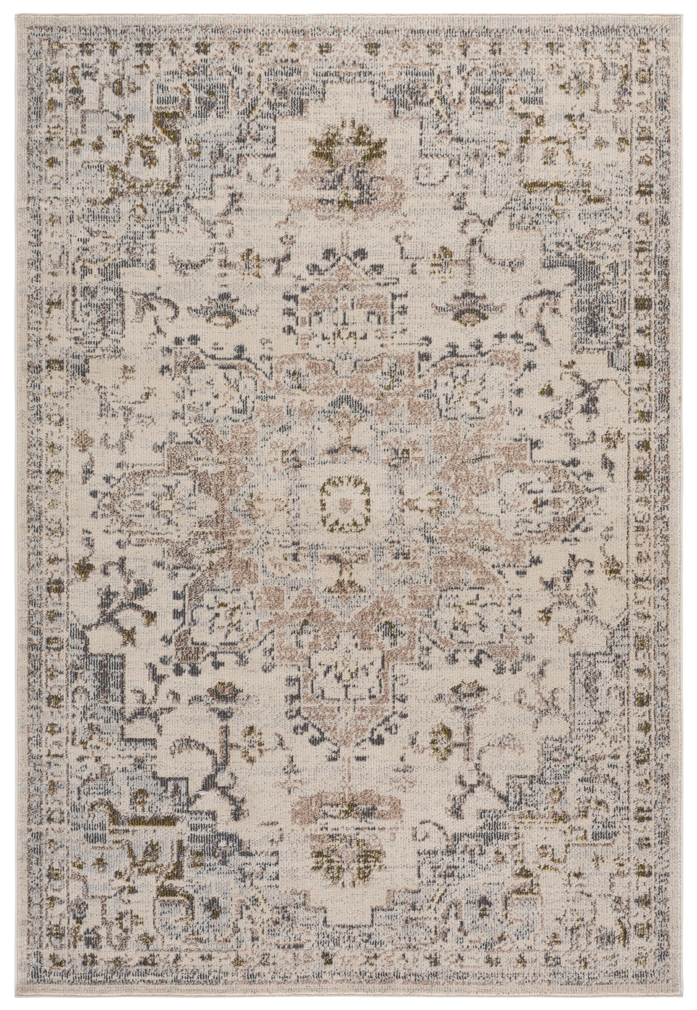 Safavieh Madison Dalia Oriental Area Rug, Ivory/Gray Gold, 5'3" x 7'6"