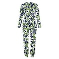 thumbnail image 5 of Jamicy Pajamas for Women Womens 2 Piece Outfits Long Sleeve Button Shirts Baggy Pants Cute Print Sleepwear Sets, 5 of 5