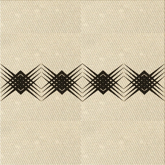 Ahgly Company Indoor Square Patterned Moccasin Beige Area Rugs, 7' Square