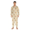 thumbnail image 6 of joogoo Cute Corgi Dog Bone Footprint Unisex Adults Onesies Pajamas Jumpsuits XL, 6 of 7