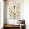 thumbnail image 2 of Elephant Stock Nutcracker Beige Wall Art - Vertical Canvas Wall Art - Kids Room Wall Decor - Pop Culture Canvas - Beige And White Decor By Vesna Skornsek - 34" x 51", 2 of 8