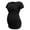 Black, variant on Women's Short Sleeve Maternity Shirt Side Ruched Pregnancy Tunic T-Shirt 3-Pack