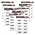thumbnail image 1 of 10Pcs Waterproof Fake Eyebrows Creative Eyebrow Stickers for Women Black, 1 of 9