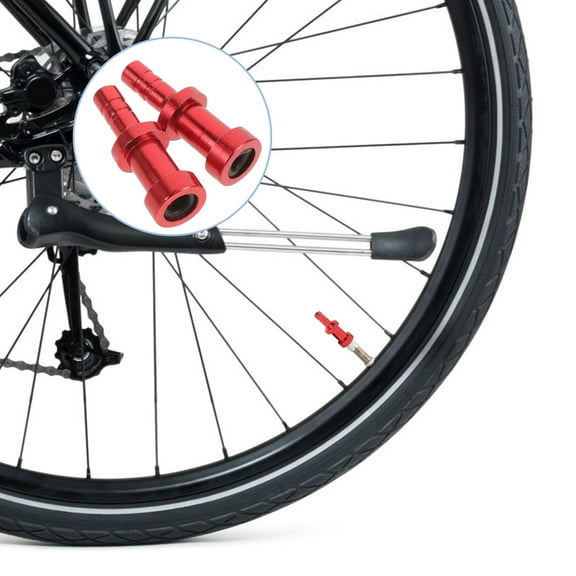 NICEXMAS 2Pcs Inflator Bicycle Pump Adapter Aluminum Alloy Cylindrical Vibrant Colors For Cycling Equipment