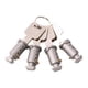 thumbnail image 4 of 4 cerraduras para portaequipajes de techo, barras transversales, piezas profesionales desmontables para portaequipajes de coche. 4 teclas, 4 of 9