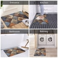 thumbnail image 5 of Yiaed Rustic Tile Pattern Print Flannel Doormat Mat Outdoor Indoor Door Mats,Welcome Matt Outdoor Front Door Mat Doormat Outdoor Mat Outdoor Mat,16"x24", 5 of 7