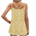 thumbnail image 6 of Goodeals Printed Tank Tops for Women Summer Loose Flowy Shirts Fashion Double Spaghetti Strap Camisole Dressy Casual Sleeveless Work Blouses Square Neck Outfits(Yellow,S), 6 of 6