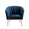 thumbnail image 6 of ACME Colla Tufted Accent Chair in Midnight Blue and Gold, 6 of 6