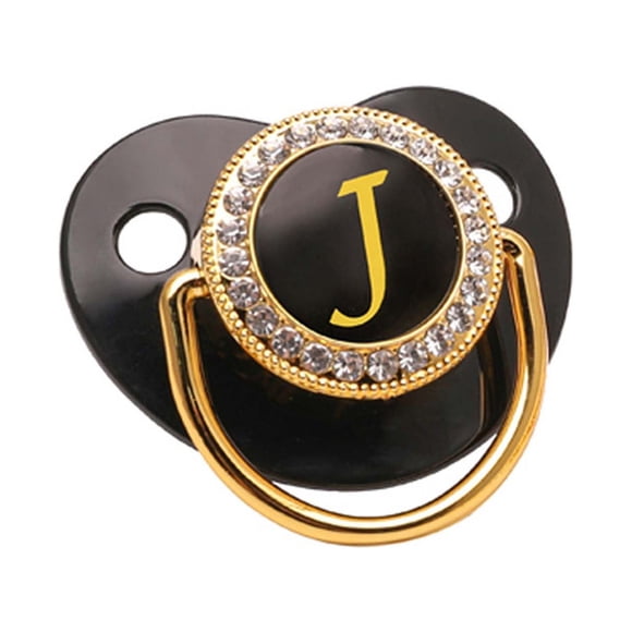 Fiudx Chupete de Lujo, Diseño Ergonómico, Mordedor de Silicona Sin Costuras, Material Seguro Sin Bpa, Niños y Niñas, Ideal para Ocasiones Especiales, Elegante Accesorio de Fotografía, Incluye Diamant