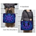 thumbnail image 6 of 16inch Laptop Briefcase, Business Laptop Bag with Detachable Strap & Padded Compartment, Water-Resistant Polyester，A Purple and Blue Patterned, 6 of 8