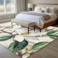 thumbnail image 4 of 5'x8' Area Rugs, Flowers Leaves Indoor Outdoor Area Rug for Living Room Bedroom, Farmhouse White Botanical Magnolia Retro Washable Bathroom Rugs Kitchen Floor Carpet Mats Home Decor Aesthetic, 4 of 8
