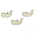 thumbnail image 6 of Zeckos White Cast Iron Whale Nautical Cabinet Drawer Pull Set of 6, 6 of 7