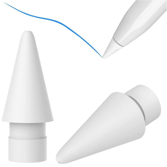 Upgraded 2 Pack Pencil Tips for Apple Pencil ,No Wear Out Fine Point Precise Control Pencil Replacement Nibs