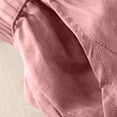 thumbnail image 5 of LEBONYARD Women Plus Size Cotton Linen Wide Leg Pants,Women's Spring Summer Casual Fashion -Linen Embroidered Loose 9 10 Flare Pants Pink M, 5 of 8