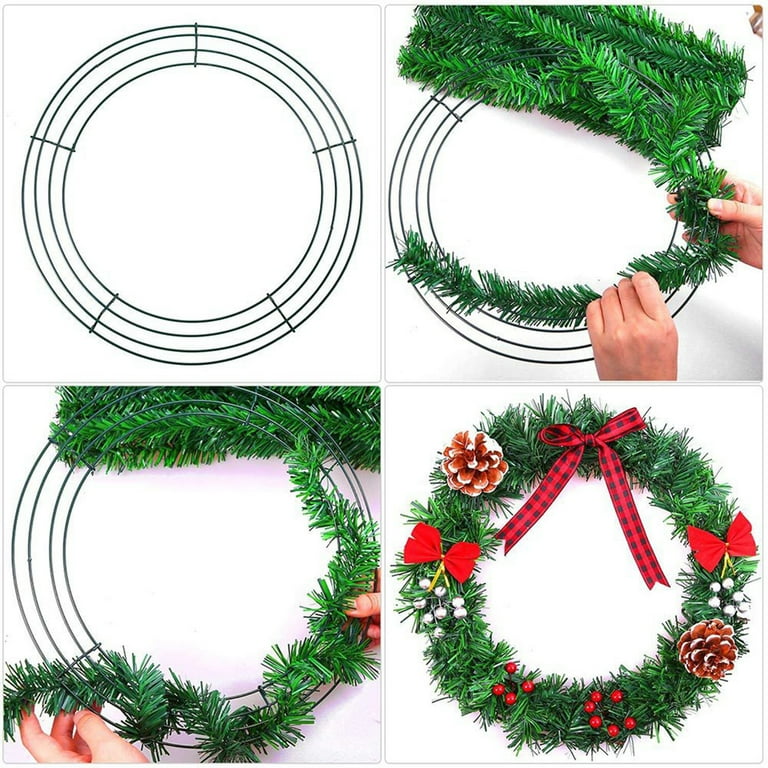 Trayknick Round Christmas Metal Iron Wreath Ring Frame DIY Wedding