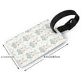 thumbnail image 2 of Kdxio Rabbit And Flower Luggage Tags Privacy Cover ID Label Suitcase Tags Identifiers For School Bags,Suitcases, 2 of 7