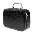 thumbnail image 1 of Wweixi PU Travel Cosmetic Bag Makeup Case Toiletry Organizer Storage Pouch Black, 1 of 8