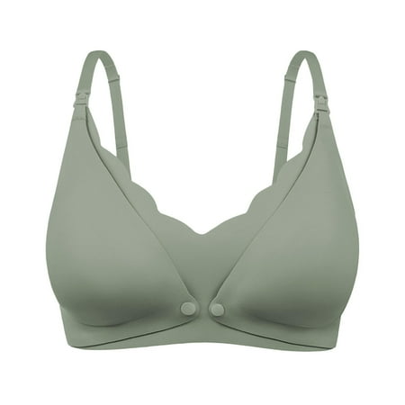 Minimizer Bras for Women Women s Seamless Lace Nursing Bra Wire With Front Double Opening Clasp For Pregnancy And Postpartum Comfort Push Up Bras for Women(Size:2XL)