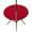 Red, variant on Round Outdoor Tablecloth with Umbrella Hole and Zipper, Pure Red Tablecloth with Elastic Waterproof, Simple Solid Color Patio Table Covers for 36" - 44" Picnic Pool Tables