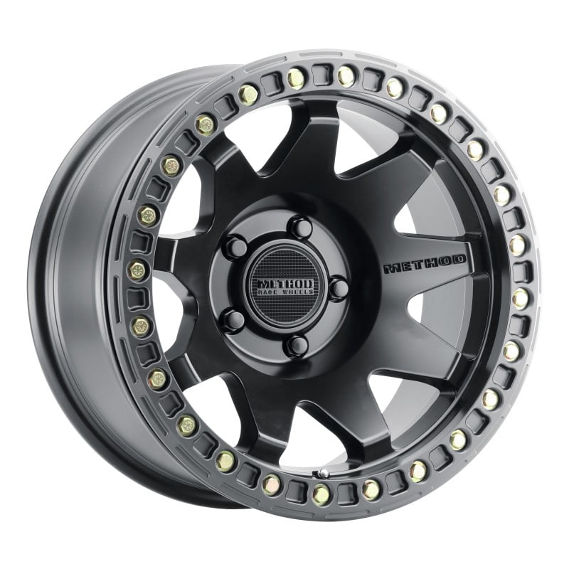METHOD 108 Beadlock Rim 17X9 5X127 Offset -44 Matte Black (Quantity of 1) Fits select: 2015-2019,2021 JEEP WRANGLER UNLIMITED