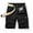 Black, variant on Abcnature Men's Athletic Shorts, Sports Gym Running Short Pants, Men Casual Solid Zipper Button Pockets Cropped Cargo Shorts, Cargo Casual Hiking Shorts Gray M