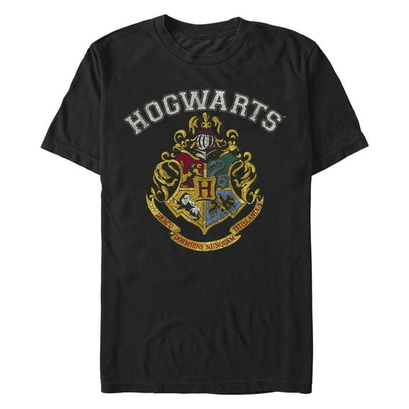 Men's Harry Potter Vintage Hogwarts Crest White  Graphic T-Shirt