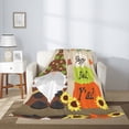 thumbnail image 5 of Throw Blanket for Couch Sofa and Bed, Gnome Happy Fall Super Soft Plush Throw Blanket, Fuzzy Cuteness Comfy Warm Washable Flannel Blanket & Throws for All Season 80"x60", 5 of 7