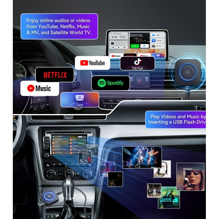 Wireless CarPlay Adapter, Wireless Android Auto Adapter with