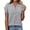 508_Grey, variant on T Shirts for Women V Neck Casual Brushed Strip V Neck Bat Short Sleeved T Shirt