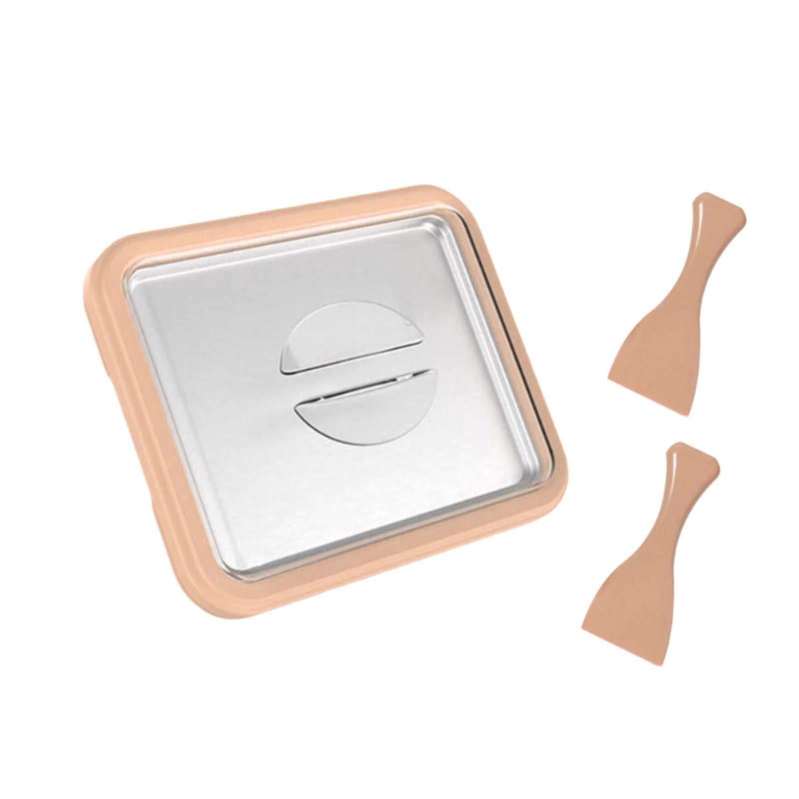 Fiocias Ice Cream Plate Maker Fried Yogurt Machine Fried Ice Tray, instant Gelato Pan, orange