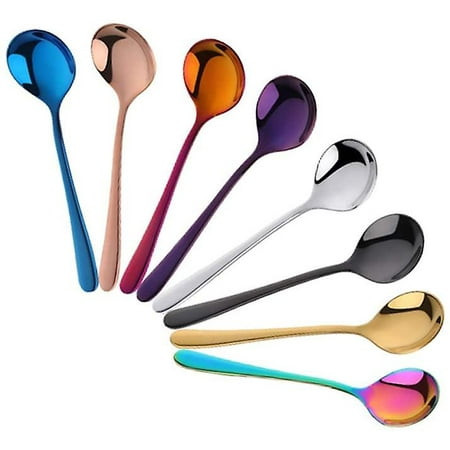 

Mini Spoons 8 Pieces Coffee Spoons Mix Colors Teaspoons Coffee Spoon For Dessert