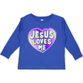 thumbnail image 3 of Inktastic Jesus Loves Me Boys or Girls Long Sleeve Toddler T-Shirt, 3 of 5
