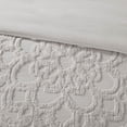 thumbnail image 6 of Izzovium 3-Piece Chenille Tufted Duvet Cover Set Queen Full Grey, Cotton Medallion Design with Standard Shams, 6 of 8