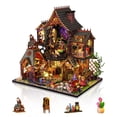 thumbnail image 1 of Kit de casa en miniatura Foyucool Magic House con luz DIY para adultos, 1 of 7