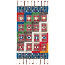 SAFAVIEH Casablanca Jaxon Geometric Area Rug, Blue/Green, 3' x 5'