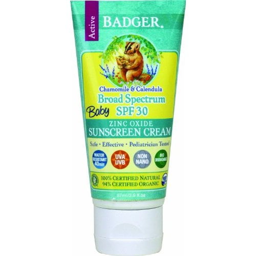 Badger Baby Sunscreen Cream SPF 30 All Natural & Certified Organic