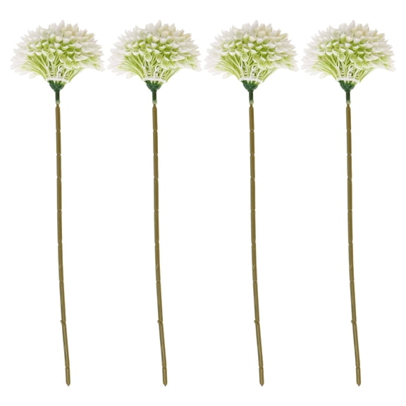 hengzirui Fake Dandelion 4pcs Plastic Artificial Dandelion Flowers Realistic Faux Flowers Table Centerpiece Bouquet Party Decorations for Home Wedding