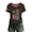 Black, variant on Youpwaven USA 250th Anniversary Merchandise Women's Crew Neck Ringer Tee, "250 Years of Freedom" Flag Print Casual Short Sleeve Pullover Top, America 250 Commemorative Patriotic T-Shirt