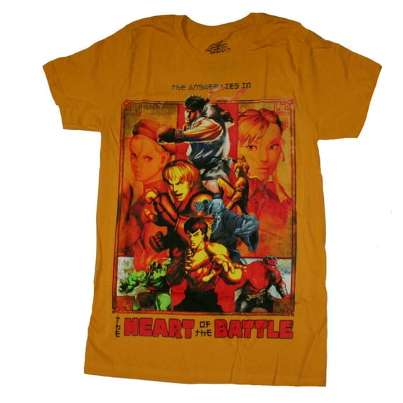 Street Fighter The Answer Lies in the Heart of the Battle Men's T-Shirt (3XL)