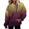 thumbnail image 1 of Hvobtty Sweat à Capuche pour Femmes, Manches Longues, Automne et Hiver, Imprimé Dégradé, avec Poche, 1 of 3