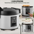 thumbnail image 3 of Commercial Rice Cooker 45-Cup Non-Stick Pot 9L 12H Keep Warm Restaurant, 3 of 7