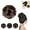 dark brown, variant on Real Hair Bun Wigs, Women Hair Bun Wigs, Hair Extensions, Thick Buns, Synthetic Bun, Wavy Elastics for Women with Thin Hair, (light brown)