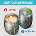 thumbnail image 4 of 12oz Stainless Steel Insulated Wine Tumbler with Lid and Straw – Double Wall Vacuum Mug for Hot & Cold Drinks, 304 Steel Interior, Sweat-Free Design, 4 of 5