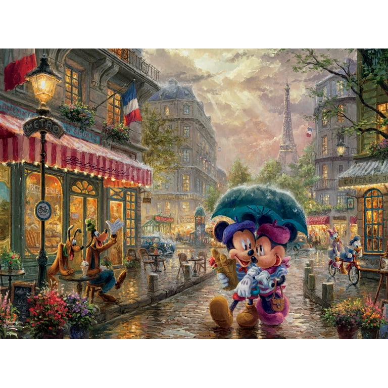 Disney - トミコ6333❤️ Ceaco - Thomas Kinkade - Disney - Mickey and Minnie in Paris