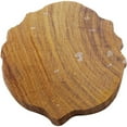 thumbnail image 3 of Lotus Block Print Wooden Textile Stamp Brown Hand Carved Printing Block, 3 of 3