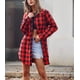 thumbnail image 3 of Camisa de manga larga a cuadros para mujer, camisa a cuadros, blusa de verano, camisa casual, 3 of 7