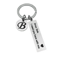 thumbnail image 1 of facefd 1/2/3/5 Drive Safe Keychain Initials Lettering Men Women Boyfriend Husband Key Chain B 1 Pc, 1 of 6