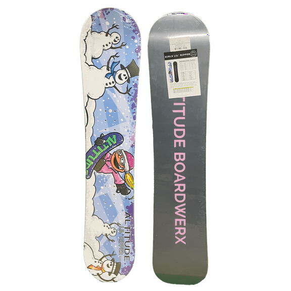 ALTITUDE GIRLS' LIL RIPPER BEGINNER SNOWBOARD (ROCKER) 115CM